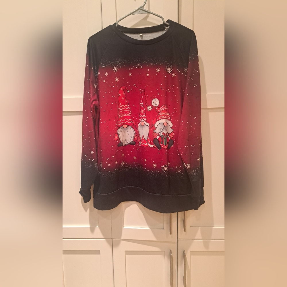 Festive Red Gnome Sweater - Unisex